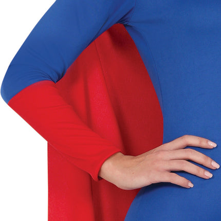 Supergirl Kostuum Blauw Dames