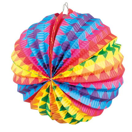 Regenboog Lampionnen Ballon 22cm 12st