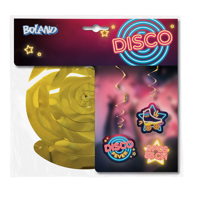 Hangdecoratie Disco Fever 85cm 2st