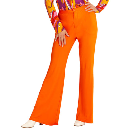 Disco 70S Broek Oranje Dames