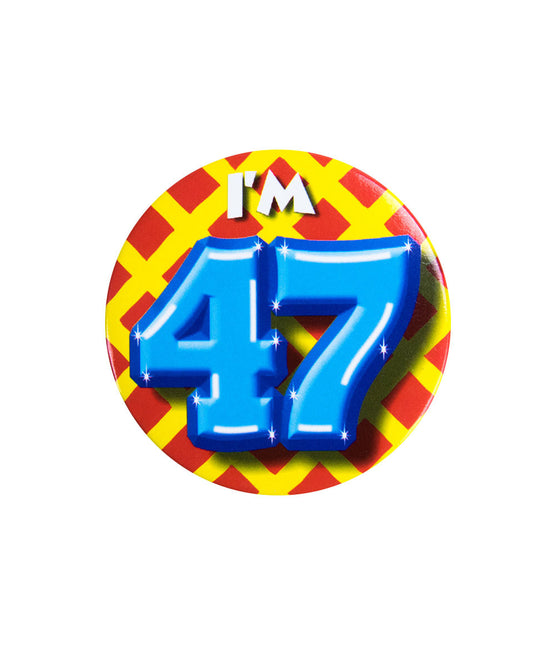 I'm 47 Button 47 Jaar 5,5cm