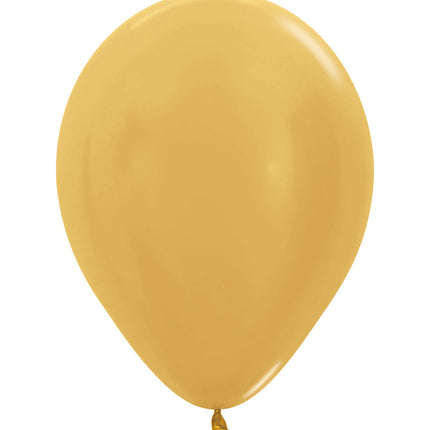 Ballonnen Metallic Gold 25cm 100st