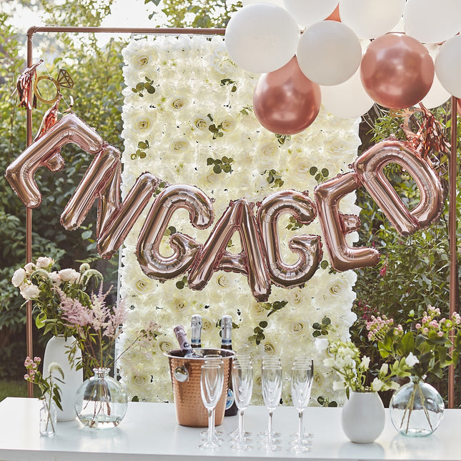 Rose Gouden Bruiloft Letterslinger Engaged