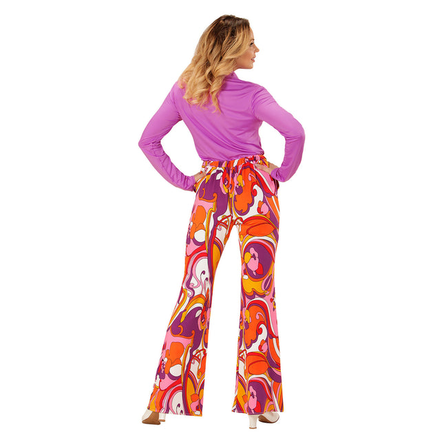 Disco 70S Broek Gekleurd Dames