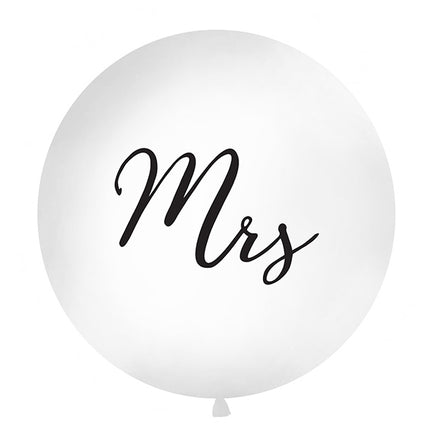 Witte Ballon Mrs 1m