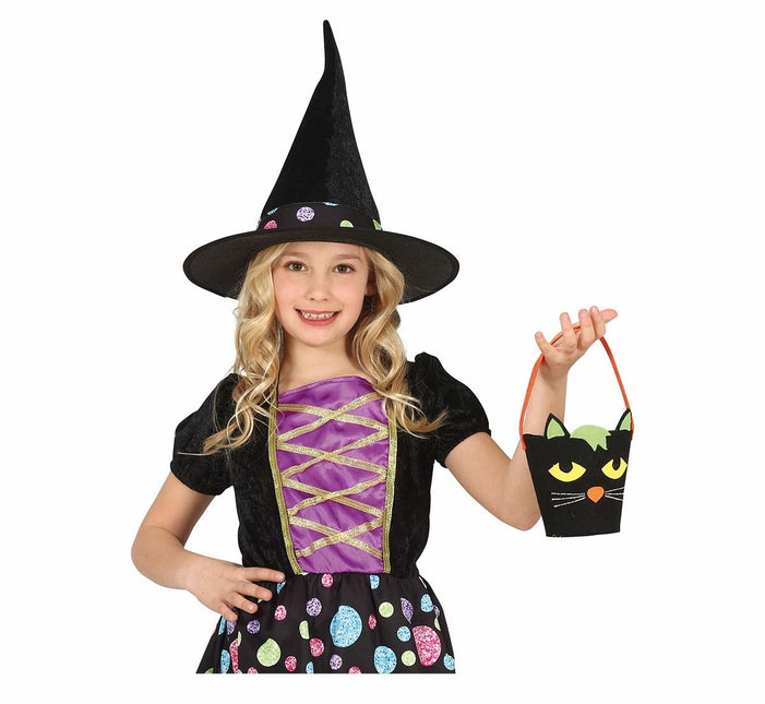 Halloween Snoep Emmer Kat 20cm