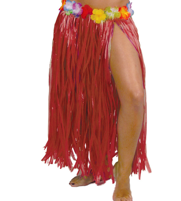 Hawaii Rokje Rood 75cm