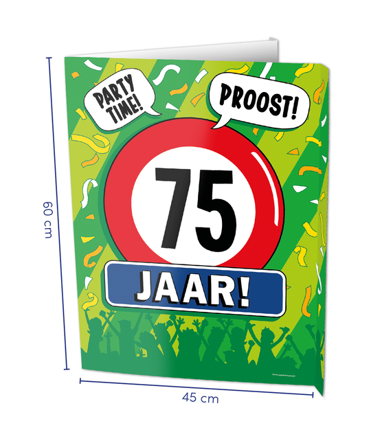 Raambord 75 jaar 60cm