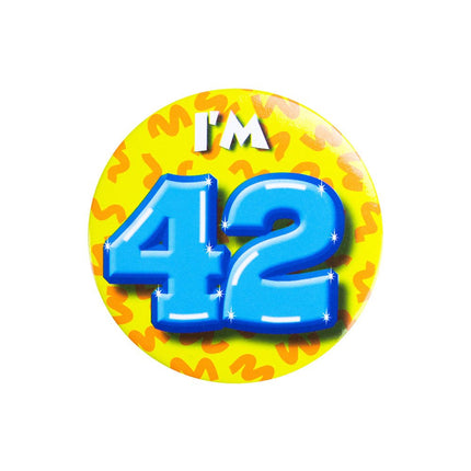 I'm 42 Button 42 Jaar 5,5cm