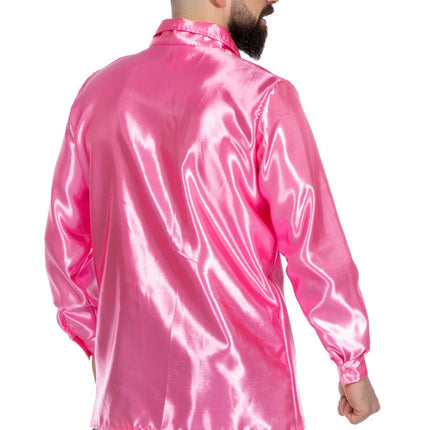 Disco Blouse Ruches Roze