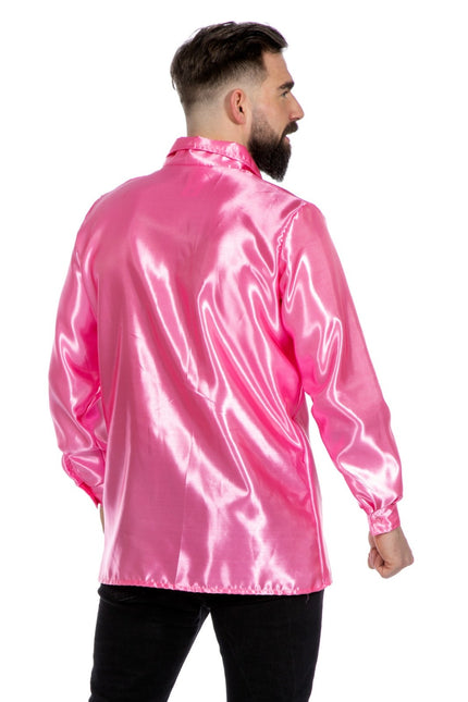 Disco Blouse Ruches Roze