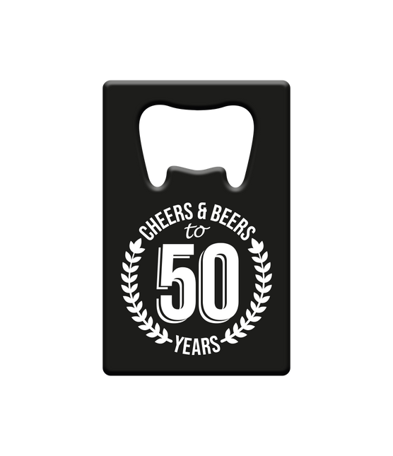 Bieropener 50 Jaar Cheers & Beers