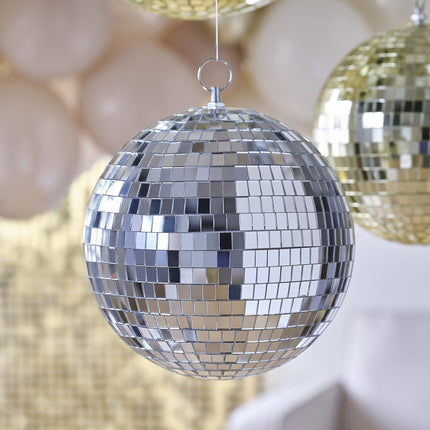 Party Discobal Zilver 20cm