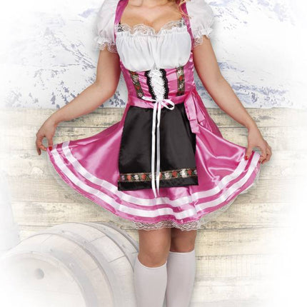 Dirndl Jurk Oktoberfest Roze