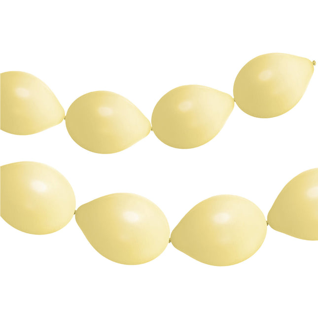 Lichtgele Ballonnenslinger Powder Yellow 3m 8st