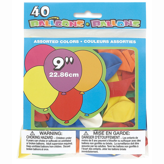 Ballonnen Gekleurd 23cm 40st