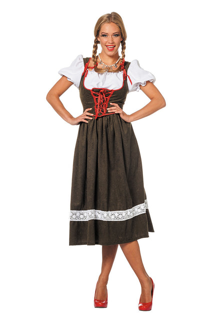 Dirndl Jurk Oktoberfest Lang Groen