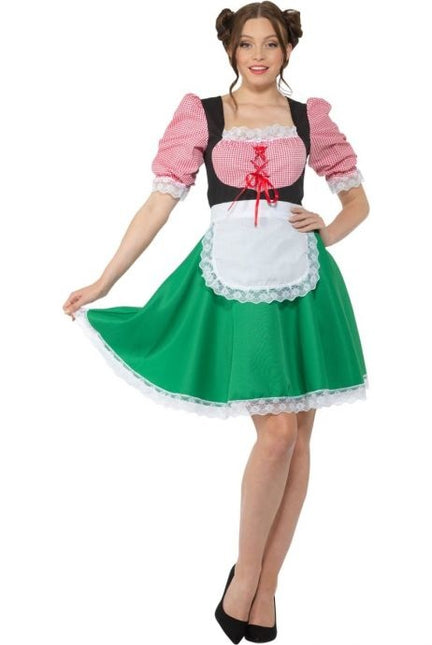 Dirndl Jurk Oktoberfest Rood Groen