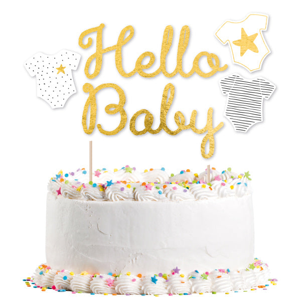 Taarttopper Hello Baby 18cm