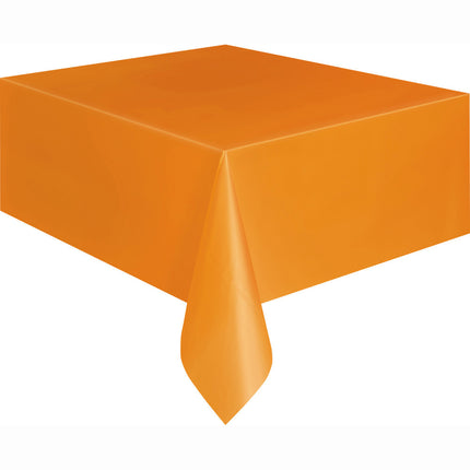 Oranje Tafelkleed Plastic 2,74m