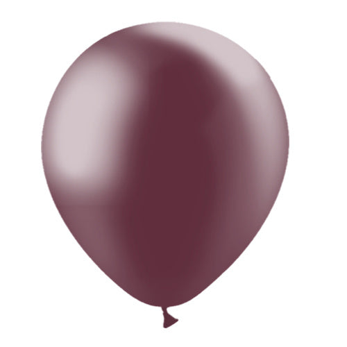 Bordeaux Rode Ballonnen Metallic 30cm 10st