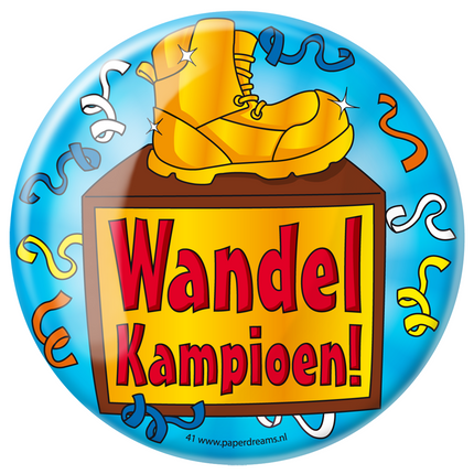 Button Wandelkampioen 10,2cm