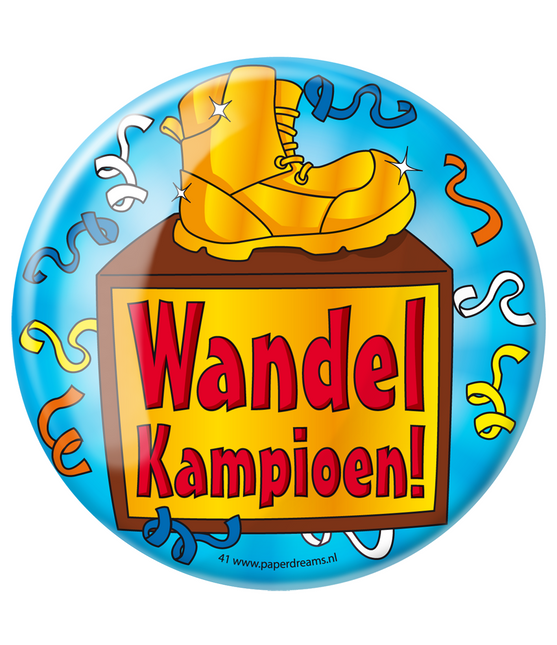 Button Wandelkampioen 10,2cm