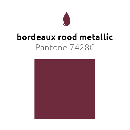 Bordeaux Rood Ballonnen Metallic 30cm 50st