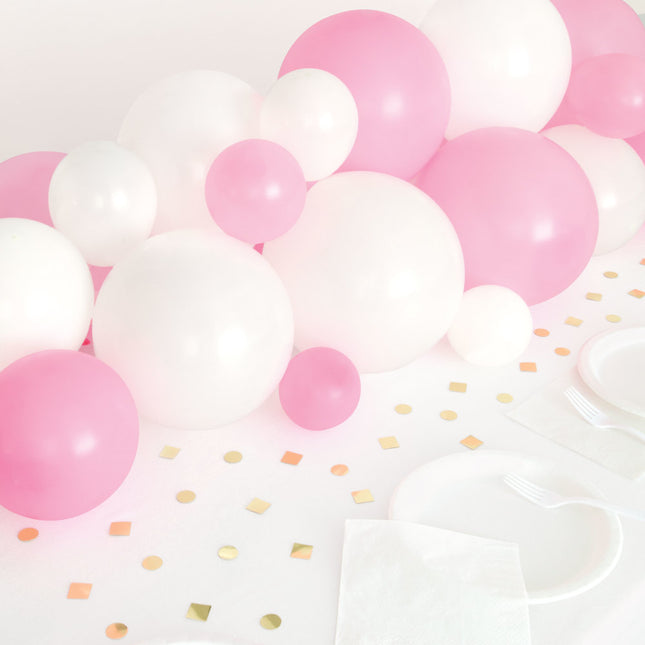 Ballonnenslinger Decoratieset Roze