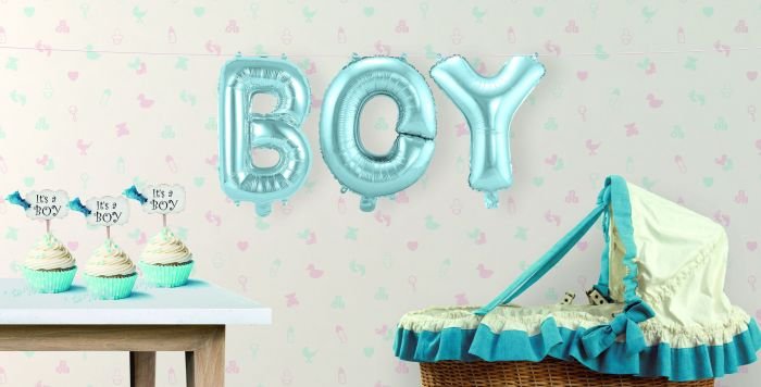 Geboorte Ballonnen Letter Set Boy 36cm