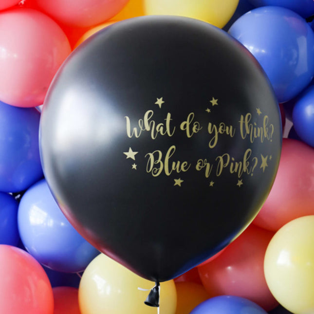 Gender Reveal Ballon Meisje Metallic 90cm