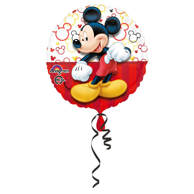 Mickey Mouse Helium Ballon Rood 43cm leeg