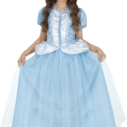 Prinses Jurk Blauw Meisje