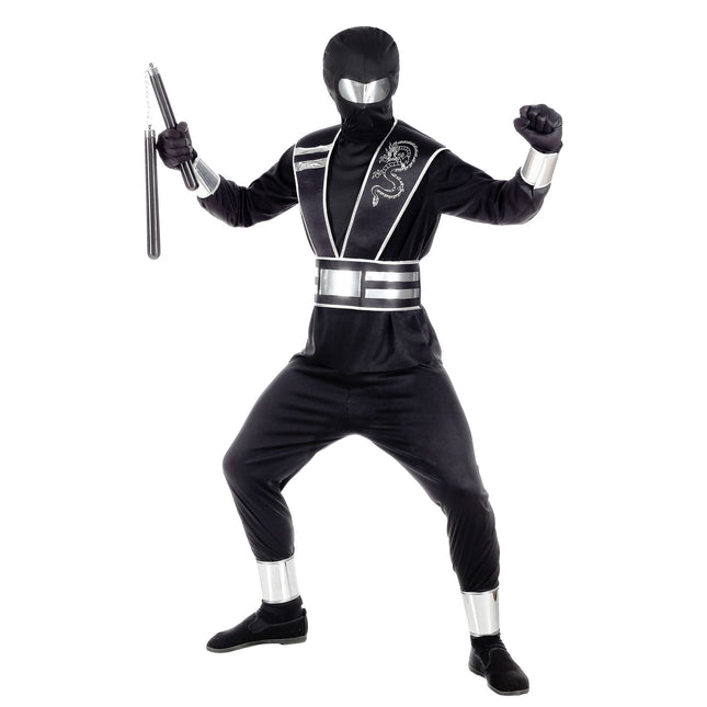 Ninja Pak Zwart Zilver Jongen