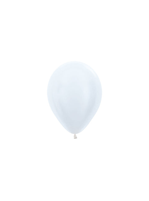 Ballonnen Pearl White 12cm 50st