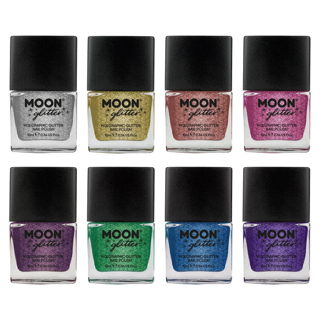 Moon Glitter Holographic Nail Polish Gold 14ml