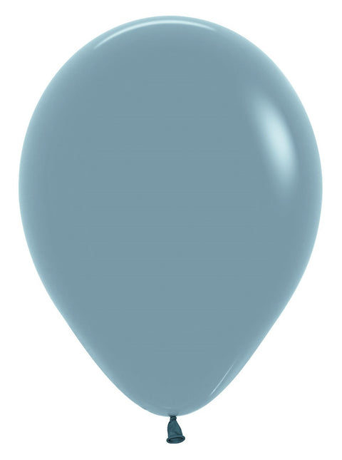 Ballonnen Pastel Dusk Blue 30cm 12st