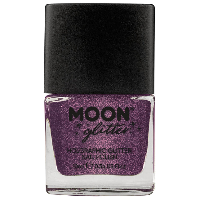 Moon Glitter Holographic Nail Polish Fuchsia 14ml