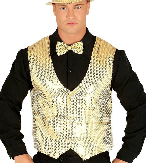 Glitter Gilet Goud