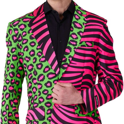 Panter Tijger Neon Blazer Heren Suitmeister