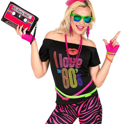 Neon 80S Accessoireset Roze 5 delig