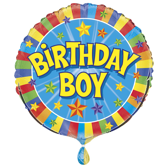 Helium Ballon Birthday Boy Leeg 45cm