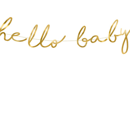 Geboorteslinger Hello Baby Goud 70cm