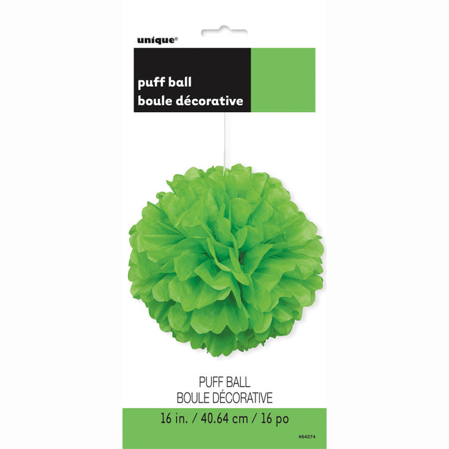 Pompon Lime Groen 40cm