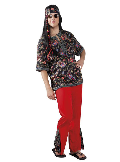 Hippie Kostuum Rood XL