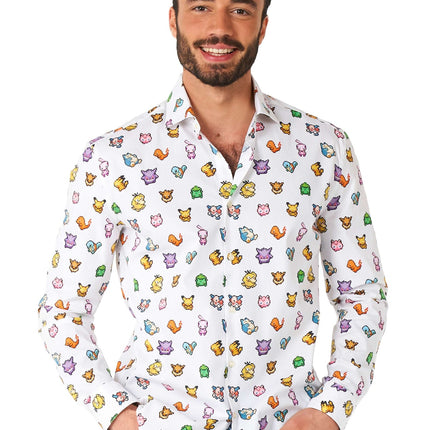 Pixel Pokémon Overhemd Heren OppoSuits