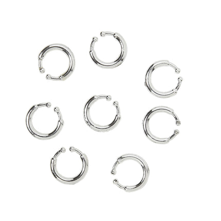 Zilveren Nep Piercing 8st