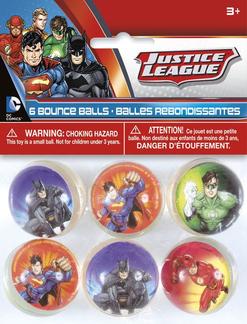 Justice League Stuiterballen 3cm 6st