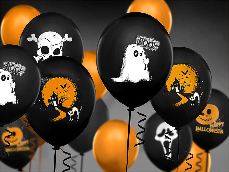 Halloween Ballonnen Boo! 30cm 6st