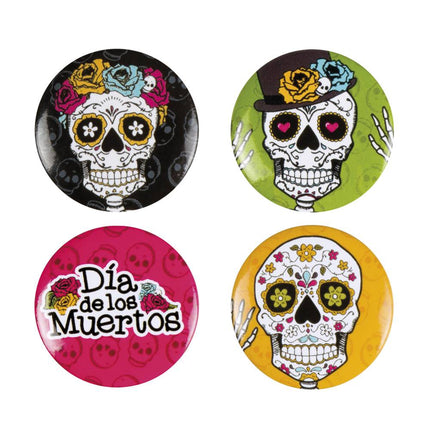 Day Of The Dead Buttons 4st